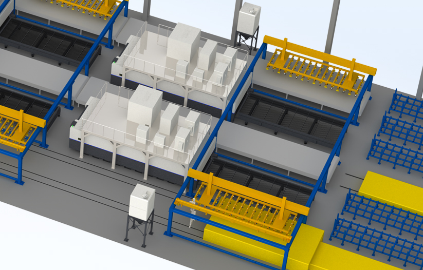 Flexible Production Lines of Sheet Cutting—PCFS Series